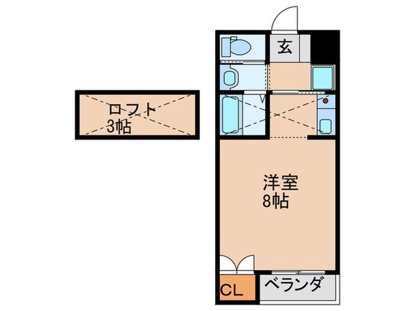 プルス新北野の物件間取画像